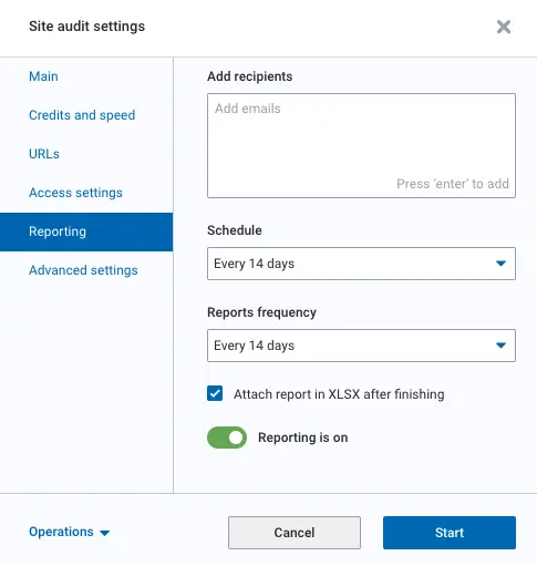 Get Scheduled SEO Audit Reports